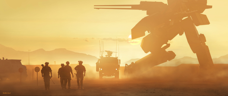 Art by Nick Foreman. “Accurately bringing the MGS designs to life is one of my goals,” Vogt-Roberts said.
